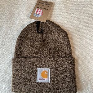 Brown and Sandstone Carhartt Beanie NWT